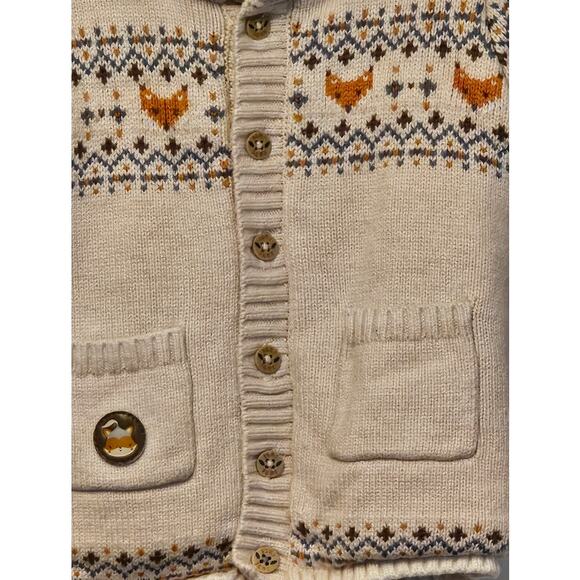 Sergent Major Cardigan – Size 24 Months – Fox Knit Warm Neutrals - Picture 3 of 8